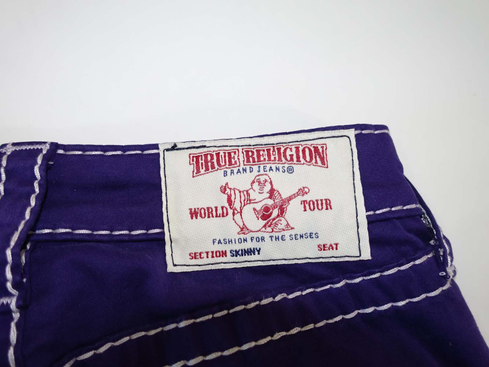 purple true religion jeans